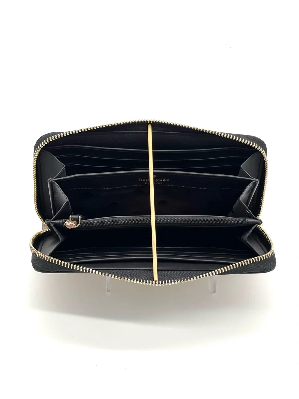 Kate Spade Large Continental Wallet Black/Warm Beige